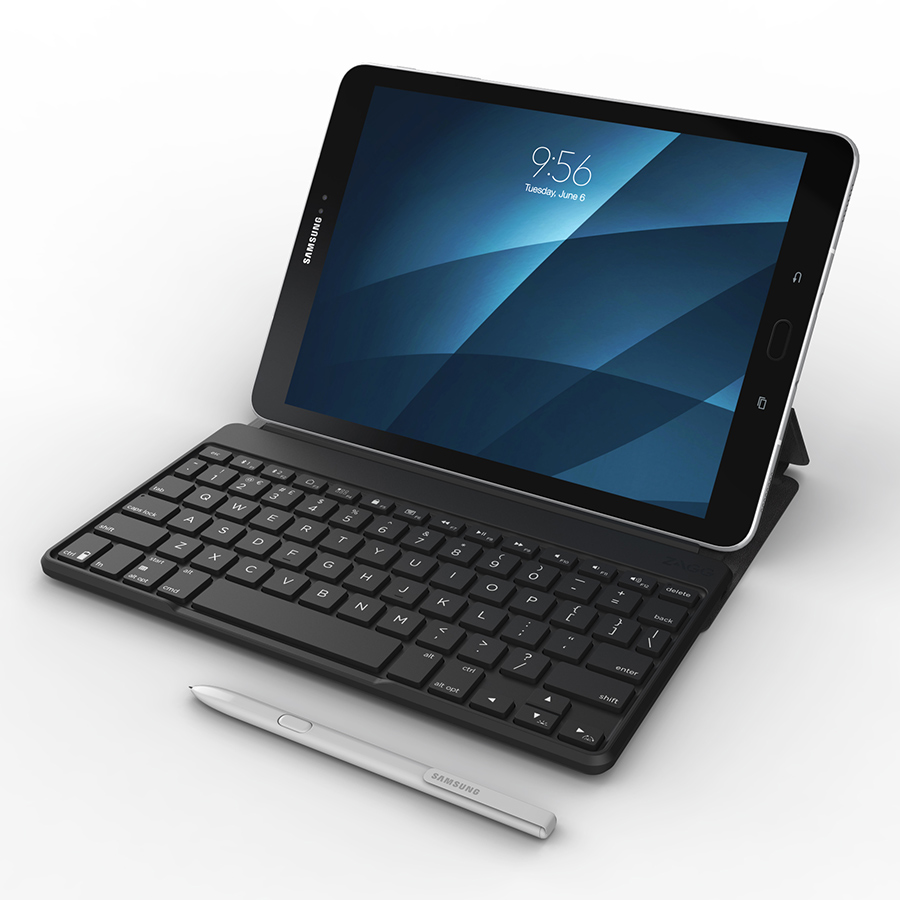 Ốp Lưng Kèm Bàn Phím Zagg Flex Universal Keyboard Up To 12 Inch (848467079890 - Black) - Hàng chính hãng