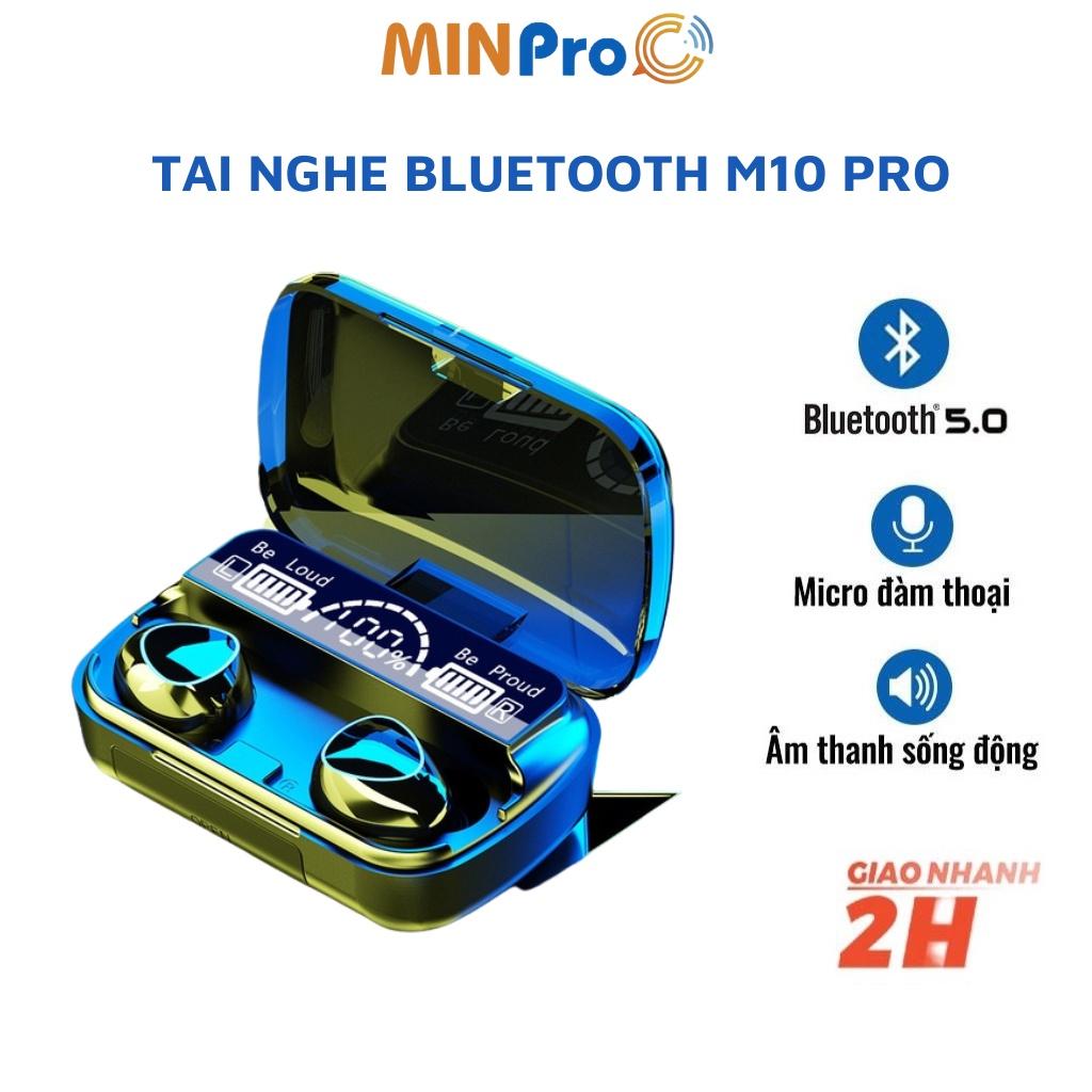 Hình ảnh Tai nghe bluetooth MINPRO M10 PRO, tai nghe không dây nghe nhạc chơi game công nghệ bluetooth 5.0