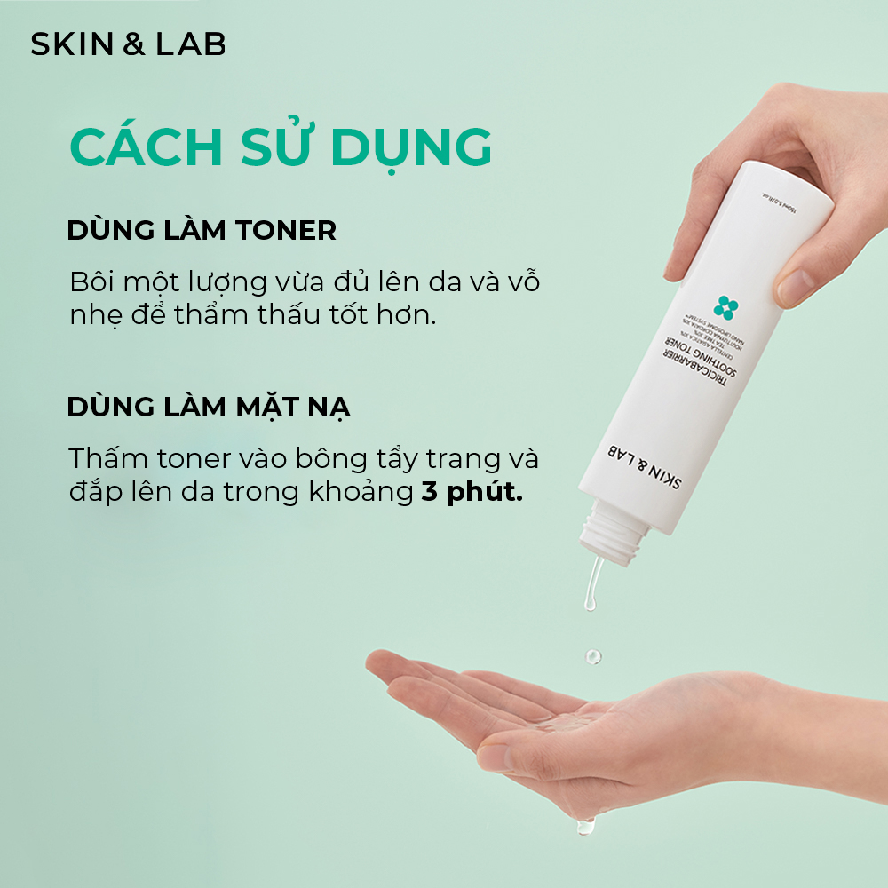 Nước Cân Bằng Làm Dịu Da SKIN&LAB Tricicabarrier Soothing Toner 150ml