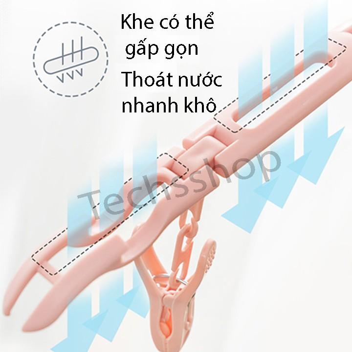 Móc Treo Quần Áo Gấp Gọn Đi Du Lịch, Đi Phượt - Móc Treo Đồ Xếp Gọn Có Kèm Kẹp