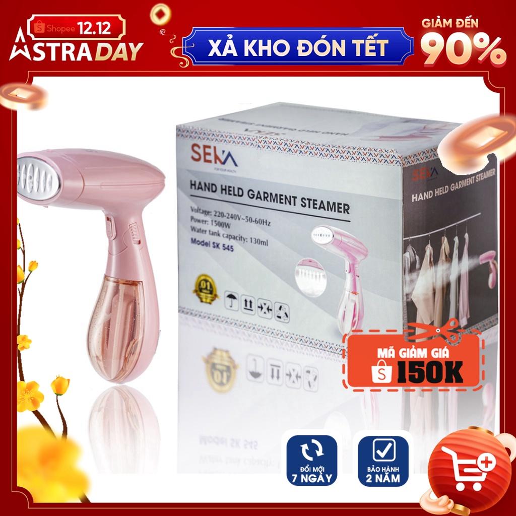 [Hàng Chính Hãng] Bàn Là Hơi Nước Cầm Tay SEKA SK545 Công Suất 1500W, bàn ủi hơi nước cầm tay mini mẫu mới 2022