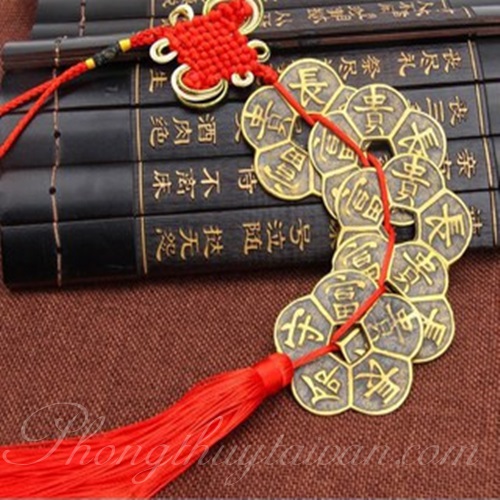 Dây treo Ngũ Phúc Hoa Mai - Cát tường chiêu lộc 40cm