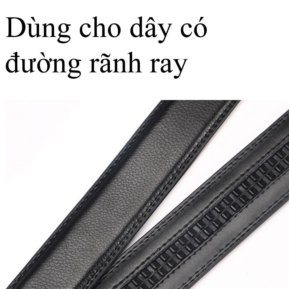 Đầu khóa thắt lưng nam kiểu tự động mẫu 2 sọc vàng to nhỏ (Mã DDF46) - D&amp;D Fashion