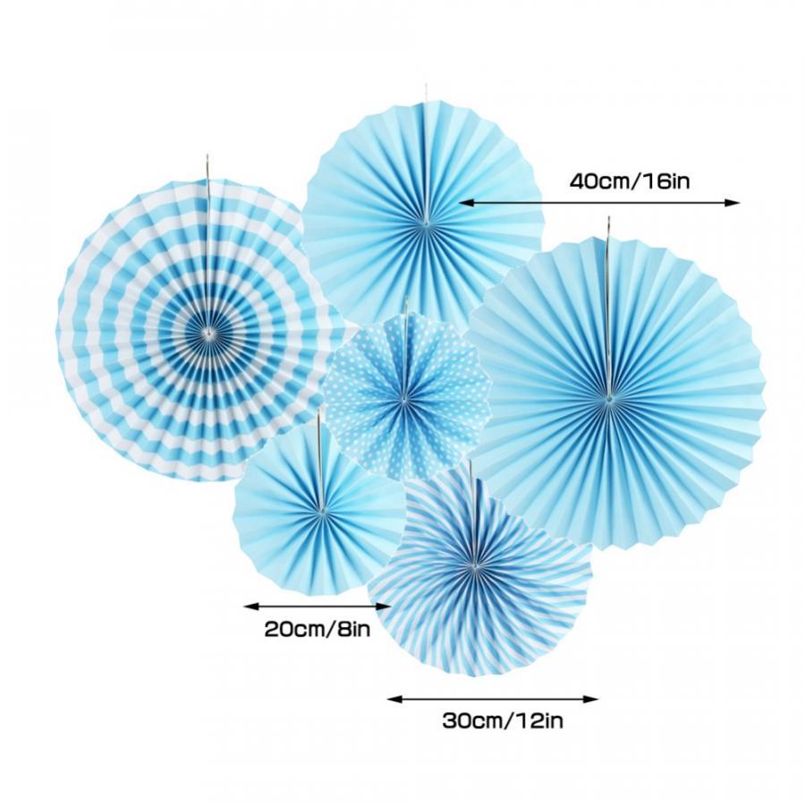 Bộ quạt giấy trang trí 6 cái