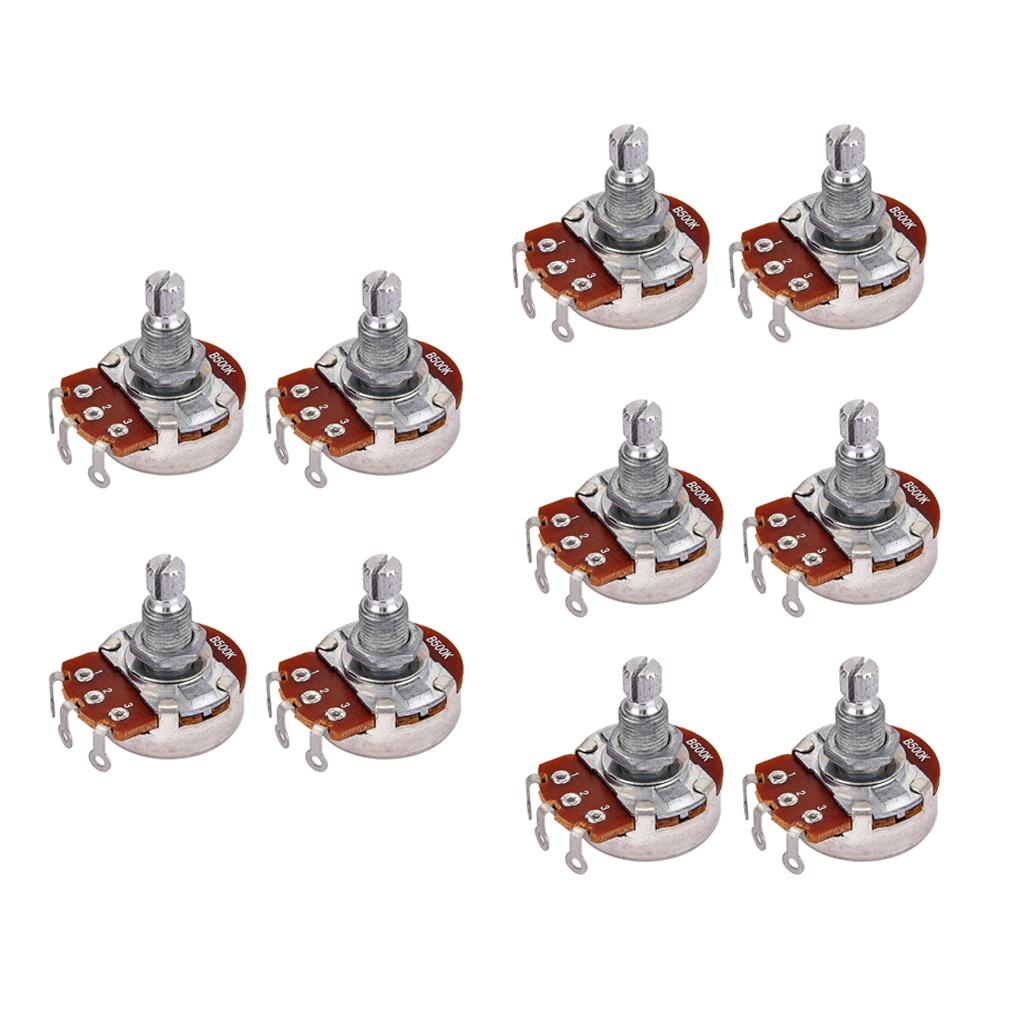 Sunnimix 10 Miếng Âm Thanh Chiết Áp Nồi Cho Guitar Điện Phần Bass B500K