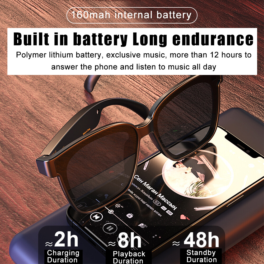 Kính mát tích hợp tai nghe DYY-12 Smart Glasses Headset Hands Free Call Bluetooth 5.0