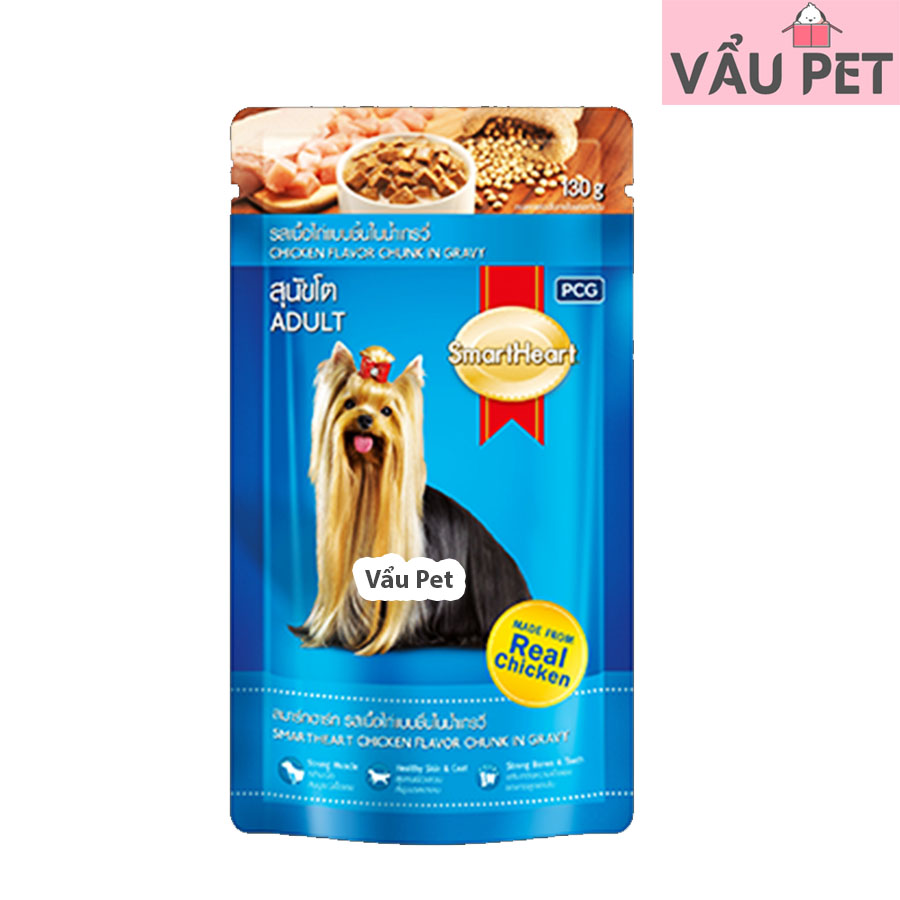 Pate Smartheart cho chó gói 130g