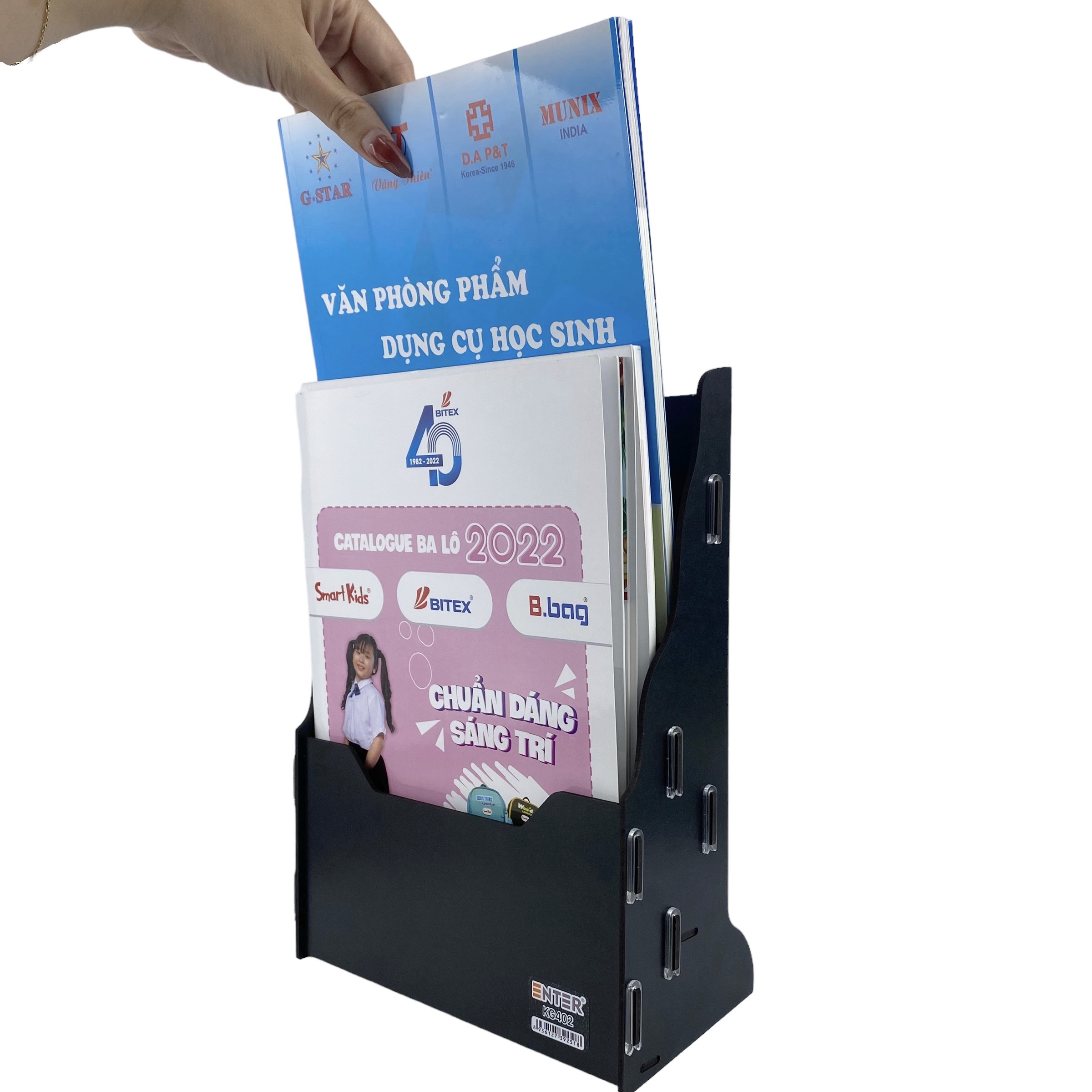 Kệ gỗ 2 ngăn Enter KG402 A4 lắp ráp