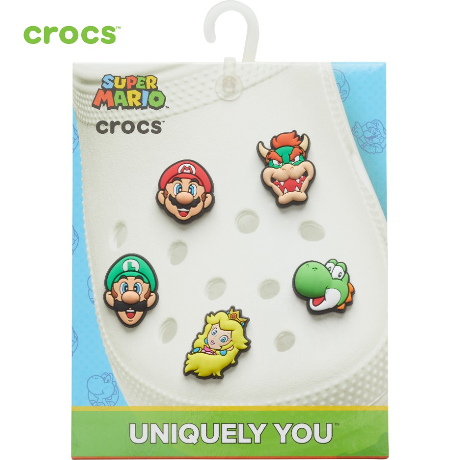 Huy hiệu (Jibbitz) Crocs  Super Mario 5 cái