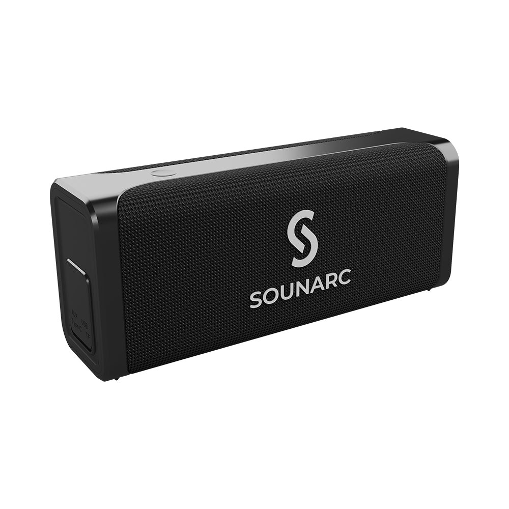 Loa Karaoke Bluetooth 5.0 Sounarc M1 + 2 Micro Không dây | Âm thanh nổi 80W mạnh mẽ | Pin 8000mAh tích hợp, Chống Nước IPX6 Hỗ Trợ Thẻ TF, Micro, AUX - Hàng chính hãng