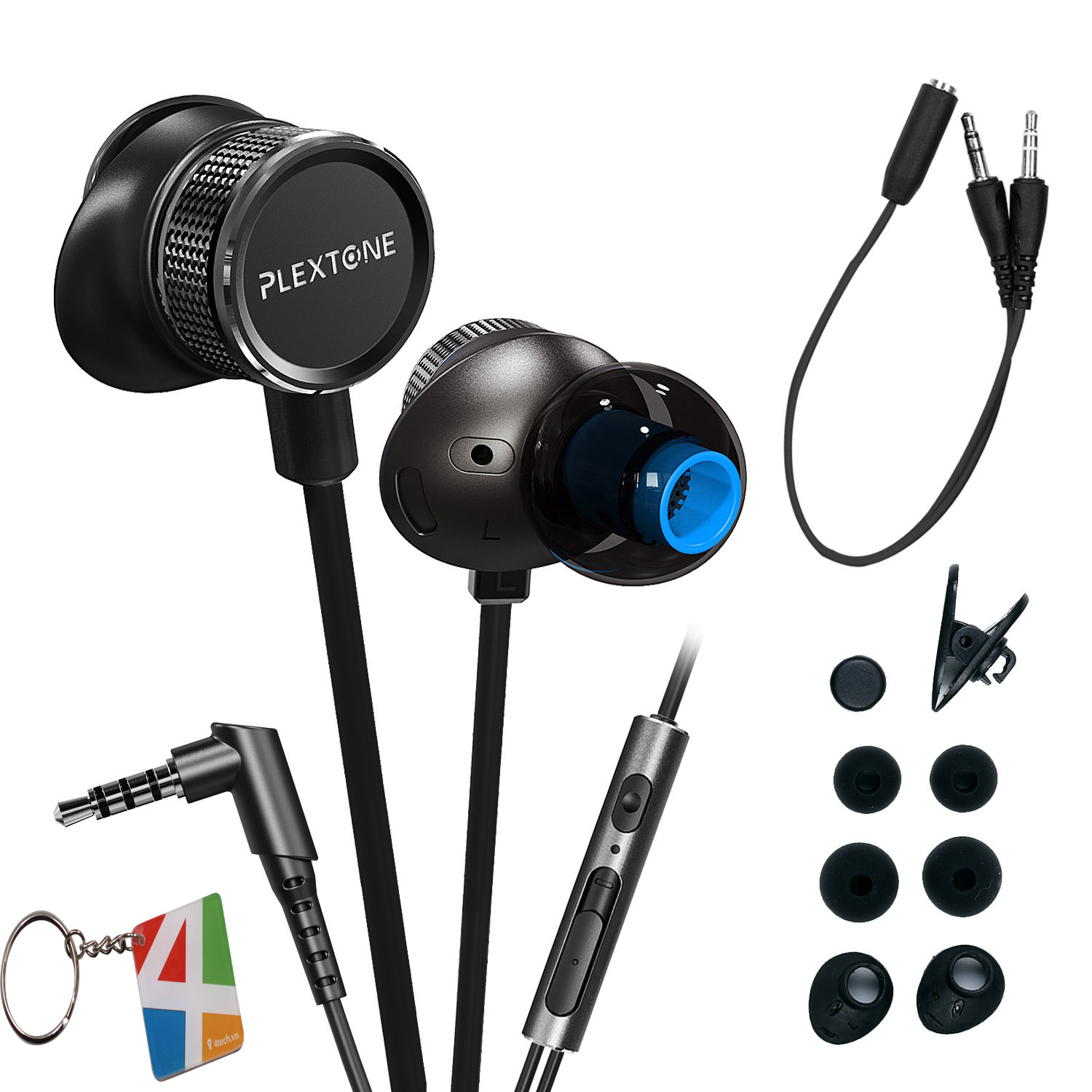 Tai nghe Gaming nhét tai in ear dành cho game thủ chơi Game Pubg Mobile chuyên nghiệp Plextone(Nhiều Tùy Chọn) - Hàng Chính Hãng.