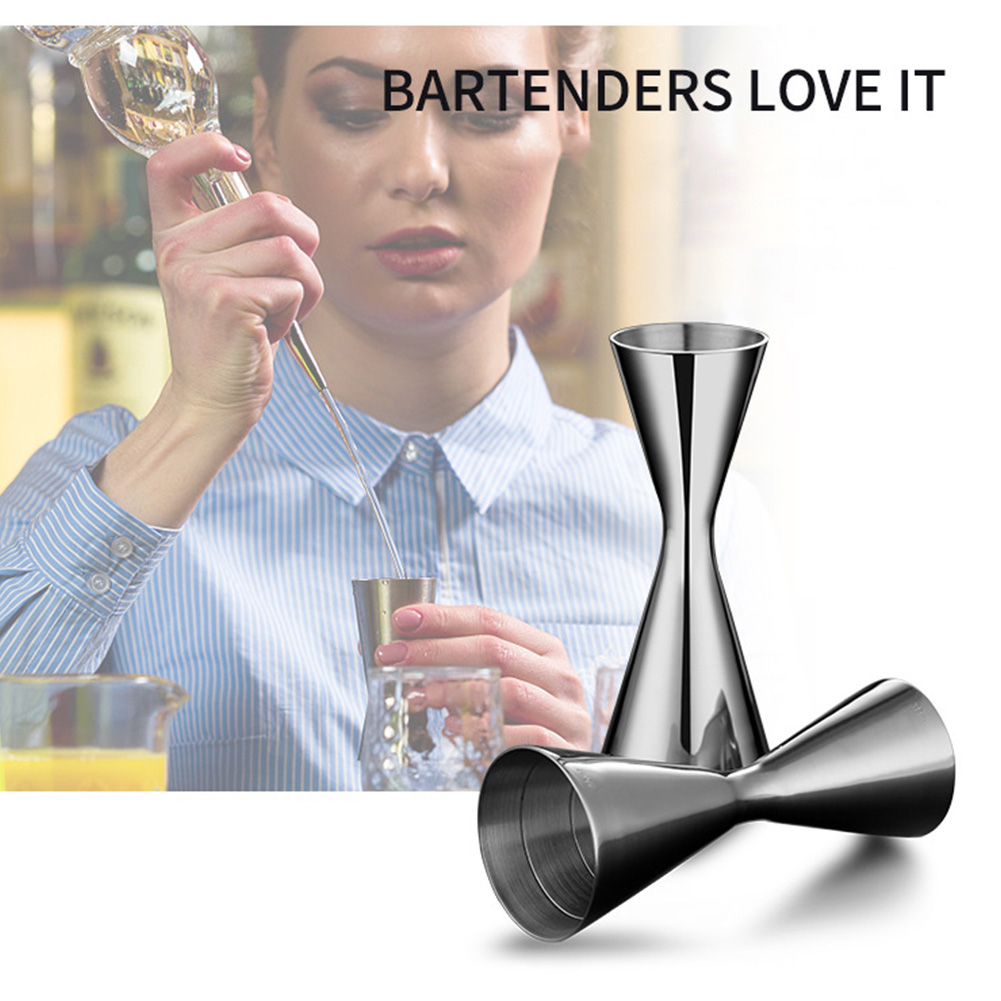 Stainless Steel Measure Cup Double Head Bar Party Wine Cocktail Shaker Jigger Specification:30 / 45ml
