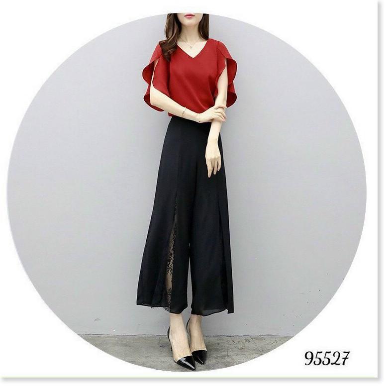 SET COTTON LẠNH,QUẦN CÓ DÂY KÉO,THIẾT KẾ HỌA TIẾT TRƠN NHƯNG KHÔNG KÉM PHẦN SANG TRỌNG LANA FASHION