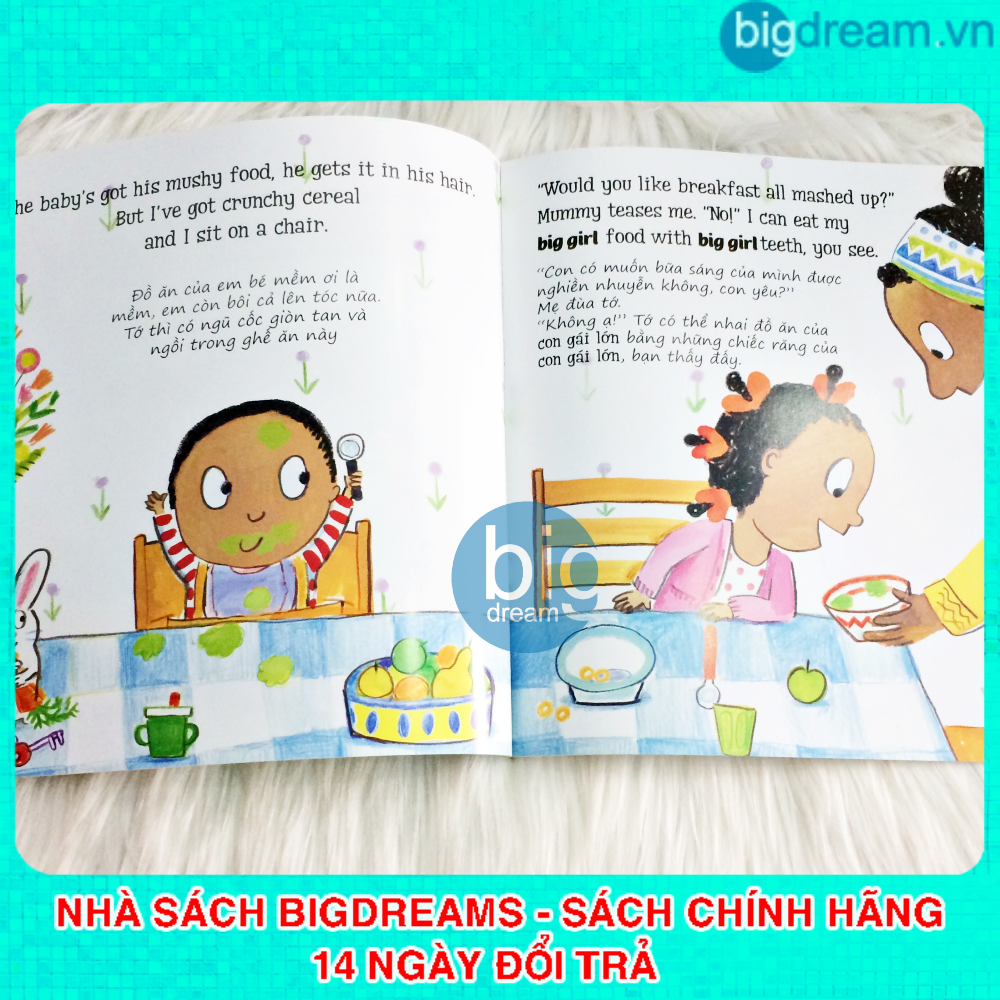 Song ngữ dành cho em bé lớn trong gia đình - Bé có em Tập làm anh chị (Bộ 3 quyển) Truyện kể cho bé trước giờ đi ngủ