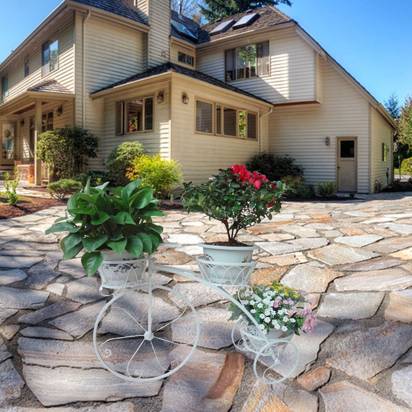 Flower Rack Flower Pot Cart Holder Multipurpose  Plant Stand for Balcony