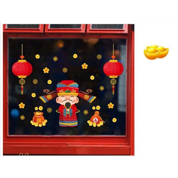 Decal trang trí tết - THẦN TÀI phát lộc đầu năm