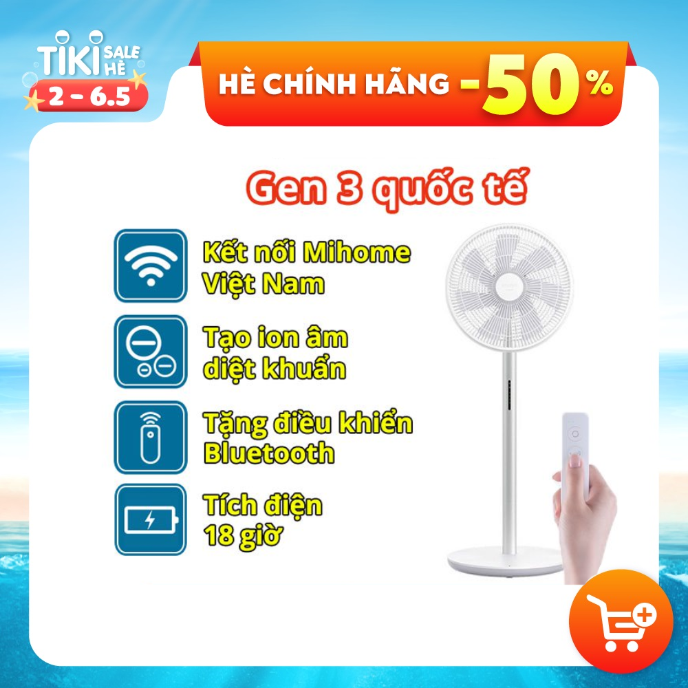 Bản QUỐC TẾ - QUẠT KHÔNG DÂY THÔNG MINH XIAOMI SMARTMI GEN 3 - HÀNG CHÍNH HÃNG