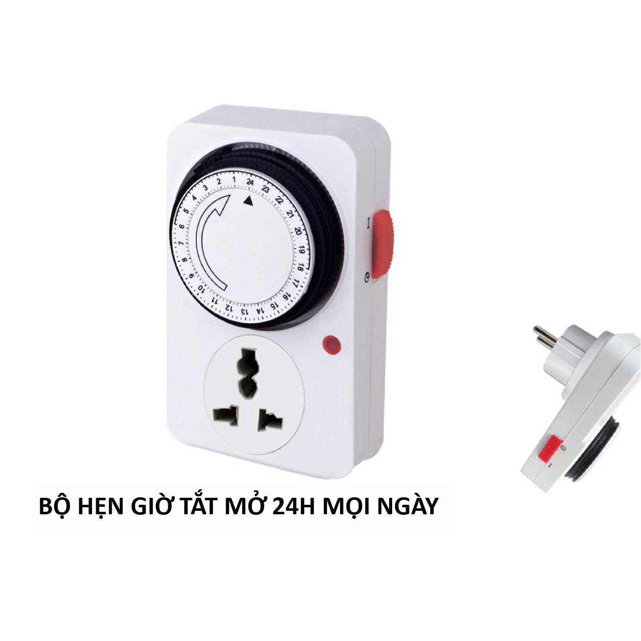 Bộ Hẹn Giờ Chạy Cơ, Phích Cắm Hẹn Giờ, Hàng Thái, Tự Động Bật Tắt 24h Trong Mọi Ngày, Tiện dụng và Bền Bỉ, Takyhome 8617