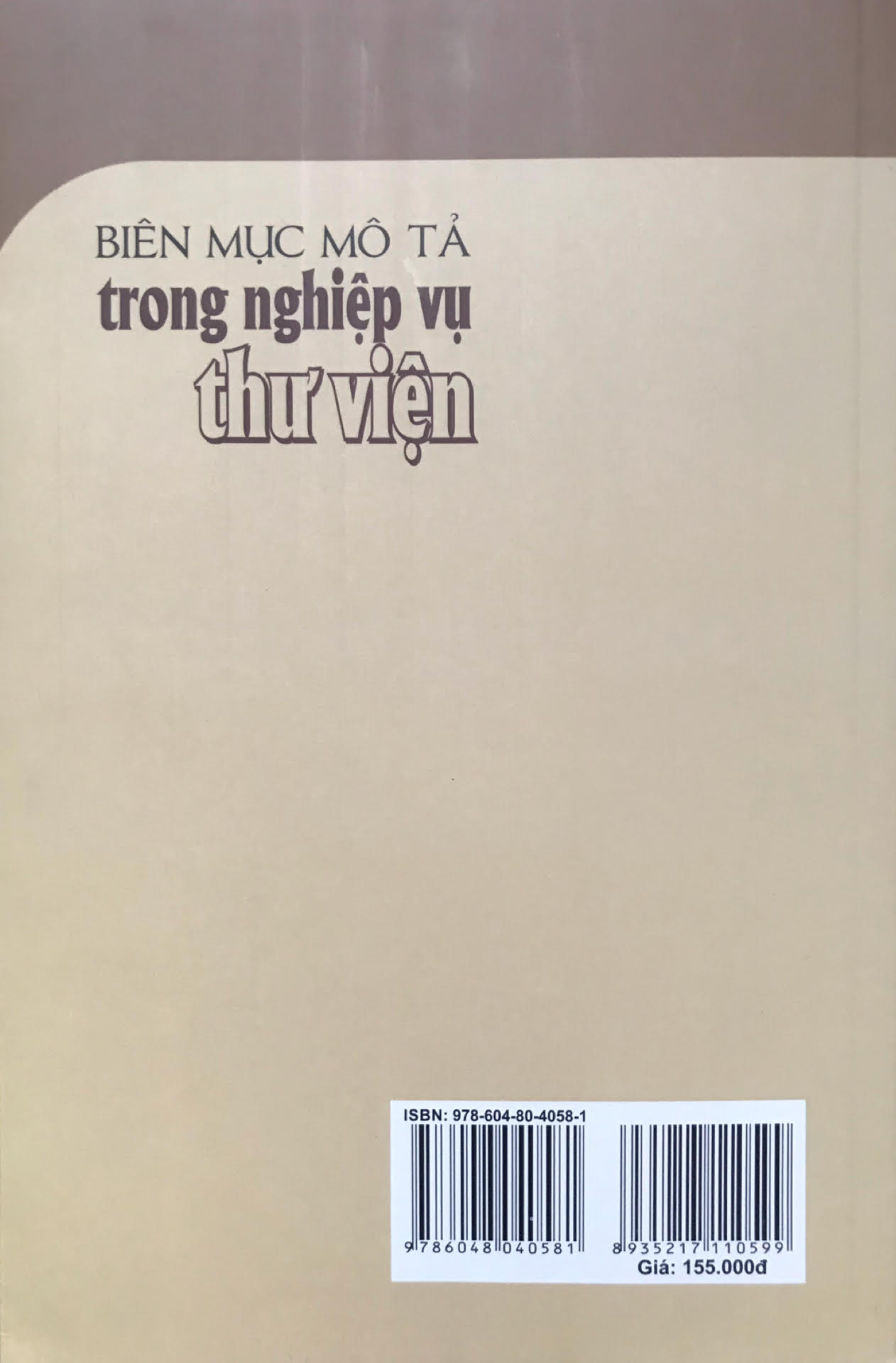 Biên Mục Mô Tả Trong Nghiệp Vụ Thư Viện