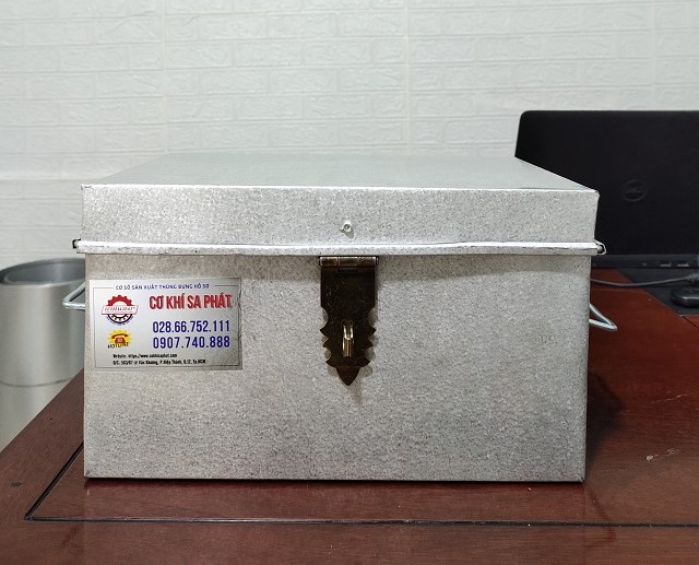 Thùng tôn, rương tôn nhỏ đựng đồ cá nhân KT (30 x 20  15 cm)