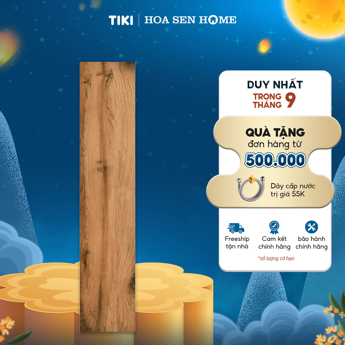 Gạch men lát nền LUSTRA INDAL0201200006 vân gỗ tự nhiên, bề mặt Rustic phong cách, độ hút nước dưới 0.5%, kích thước 200mmx1200mm, thùng 5 viên - Hàng chính hãng