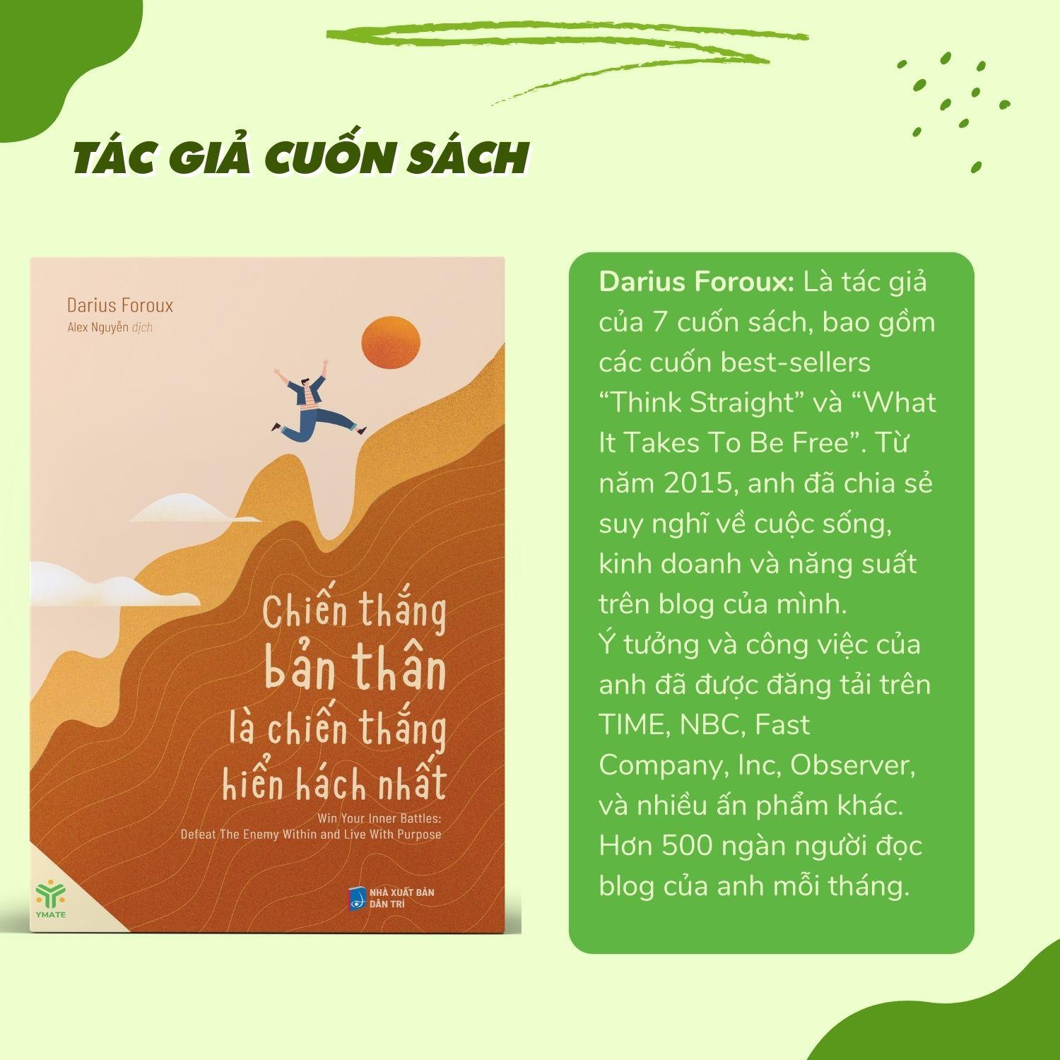 Sách - Chiến Thắng Bản Thân Là Chiến Thắng Hiển Hách Nhất - YMATE