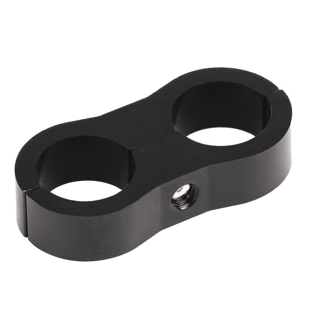 Universal Aluminum Braided Water Hose Separator Clamp AN4 Red