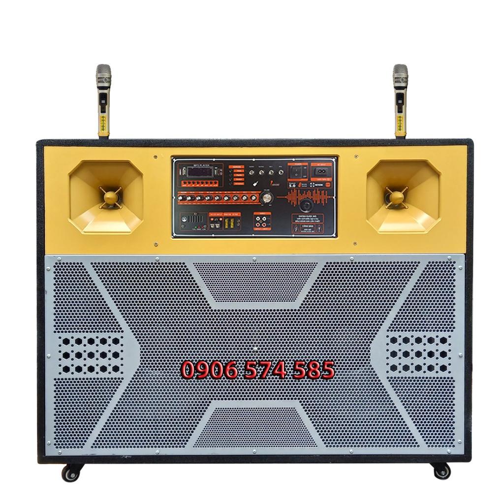 Loa kéo khủng bass 4 tấc đôi công suất cực mạnh, Loa kéo bình 4 tấc đôi có reverb