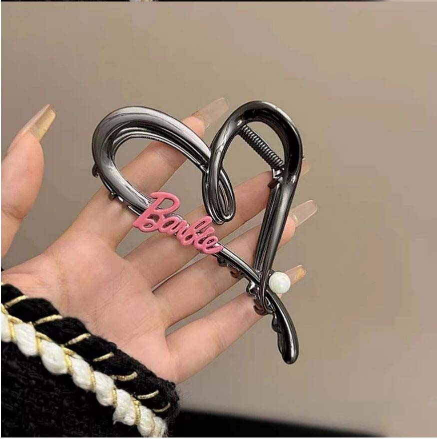 Kẹp càng cua Barbie Hình Trái Tim cách điệu Kẹp Tóc Cho Nữ - Phụ kiện Kẹp Tóc Ngọt Ngào