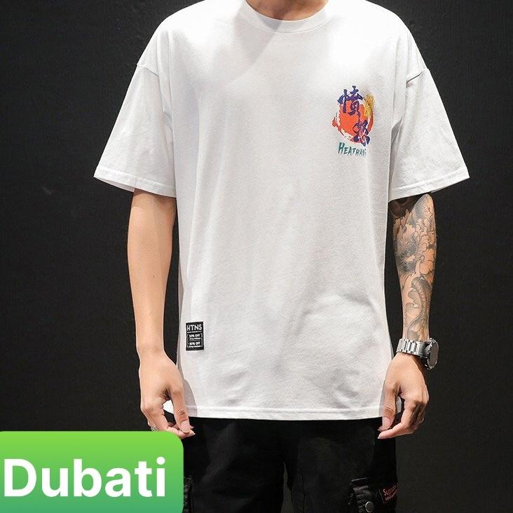 ÁO THUN TAY LỠ NAM NỮ FROM RỘNG MÈO CẦM KIẾM CHẤT COTTON MỊN MÁT CO GIÃN MỚI- DUBATI FASHION