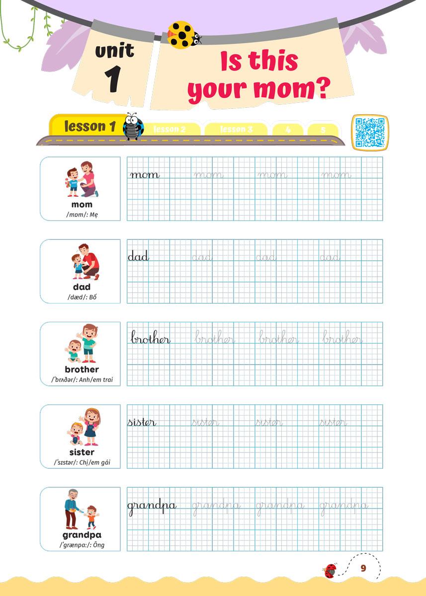 Luyện Viết Chữ Đẹp Từ Vựng Tiếng Anh Family And Friends - National Edition 2