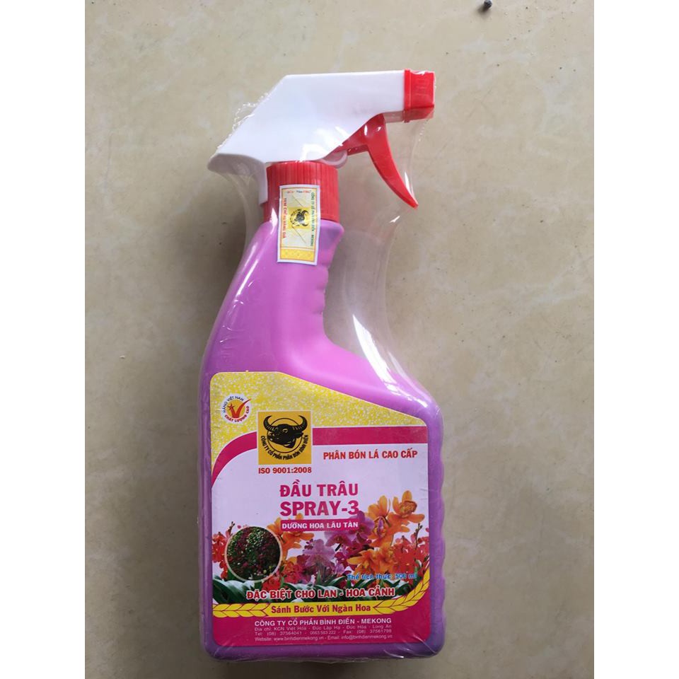 Bộ 3 phân bón Đầu Trâu xịt hoa cây cảnh