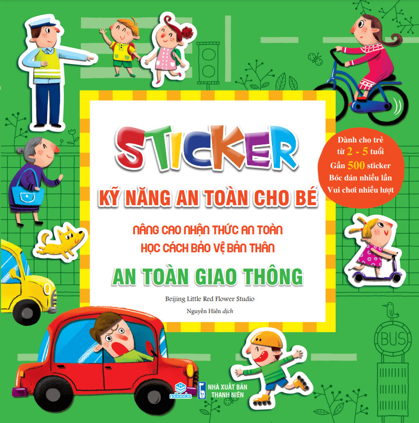 Sách Sticker Kỹ năng an toàn cho bé - An toàn giao thông - ndbooks