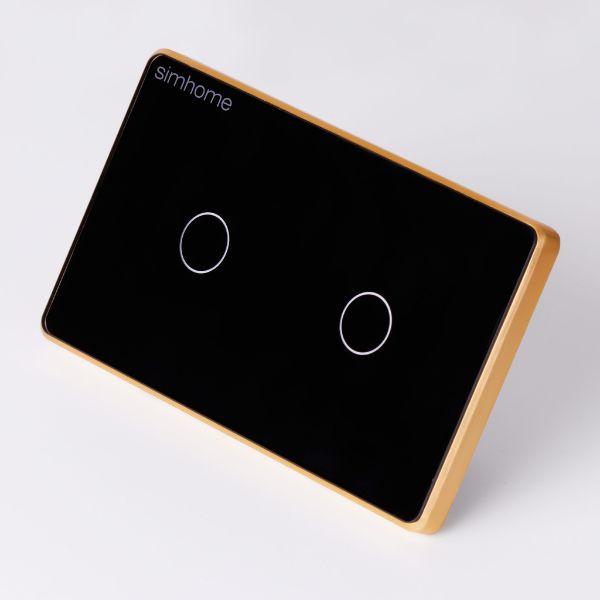 Công tắc cảm ứng Zigbee SimHome S3 – Tiêu chuẩn – 2 nút