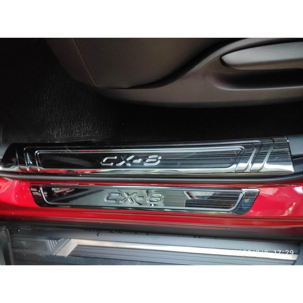 Ốp bậc trong ngoài xe mazda Cx8 2019 2020 mẫu titan