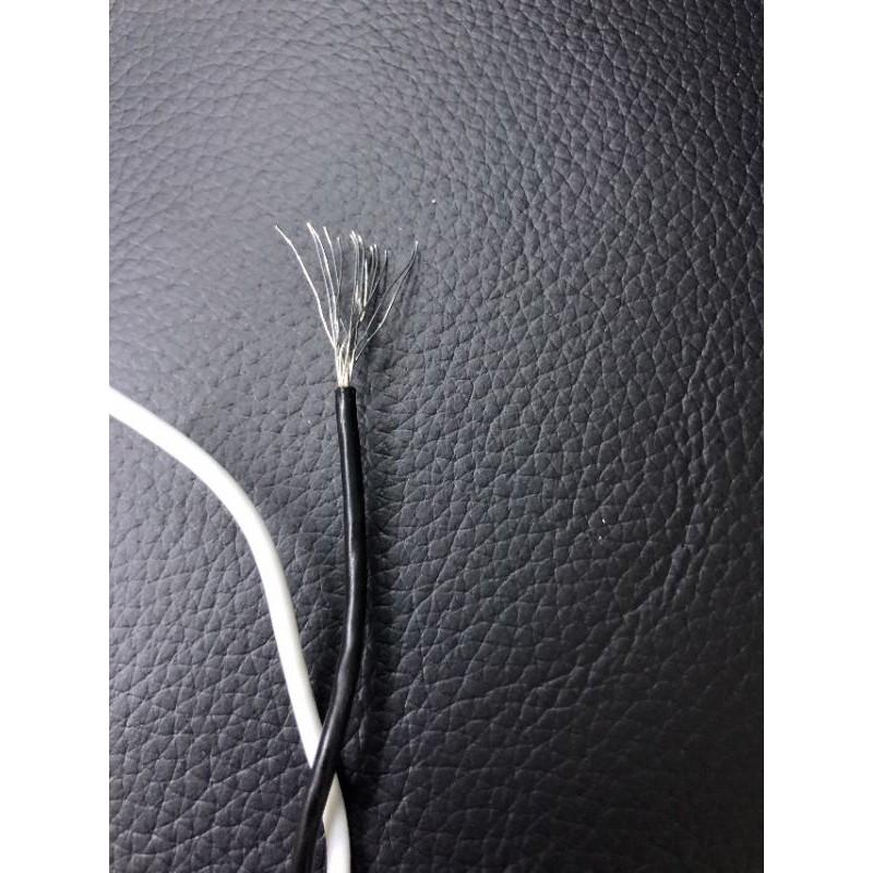 Dây loa/tín hiệu mạ bạc Teflon 18AWG 1.12mm (dài 3m)