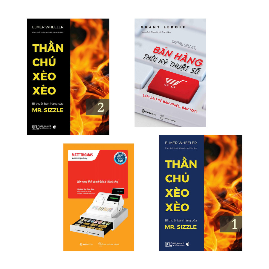Bộ: Thần chú Xèo Xèo - Bí thuật bán hàng của Mr. Sizzle  - Thần chú Xèo Xèo - Bí thuật bán hàng của Mr. Sizzle  - Bán Hàng Thời Kỹ Thuật Số - Làm Chủ Cửa Hàng Bán Lẻ