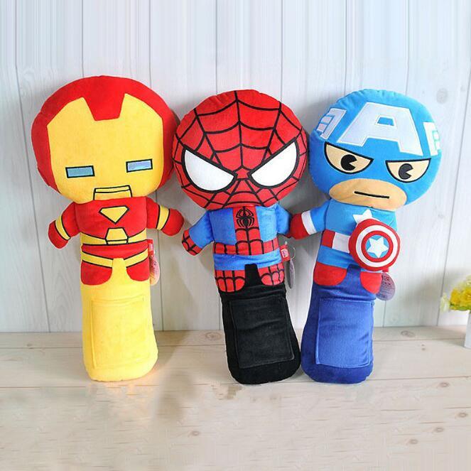 Mới 50Cm Hoạt Hình Dễ Thương Tự Động An Toàn Dây Đai Dây Vai Bao Trẻ Em Bảo Vệ Gối Đệm Hỗ Trợ Xe Hơi Gối