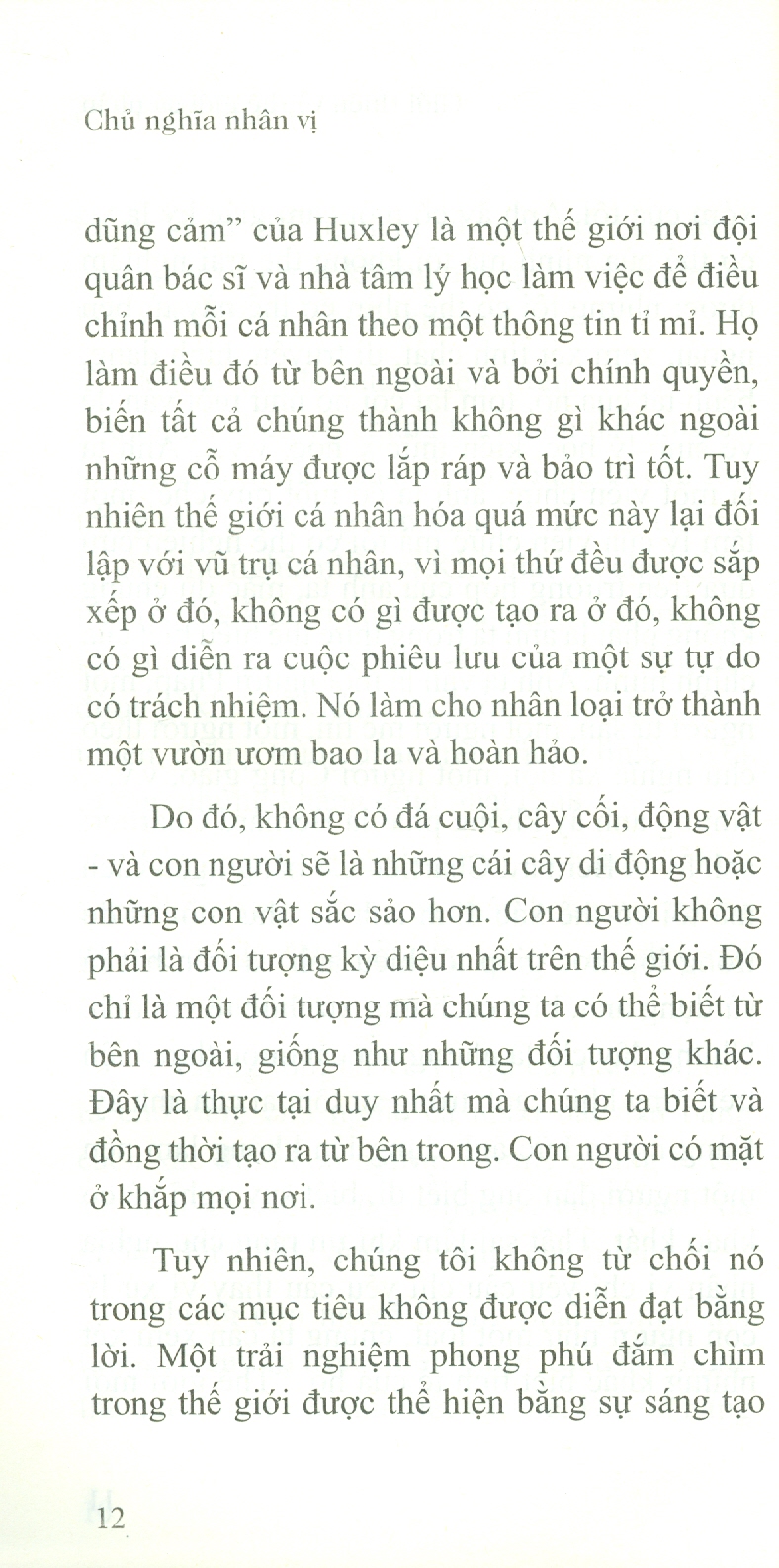 Chủ Nghĩa Nhân Vị - Emmanuel Mounier; Võ Thị Thu Thảo dịch
