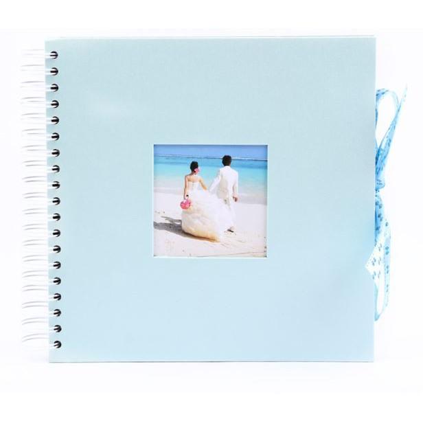 Album ảnh cưới 40 trang bìa thiết kế gáy lò xo với nơ xinh xắn