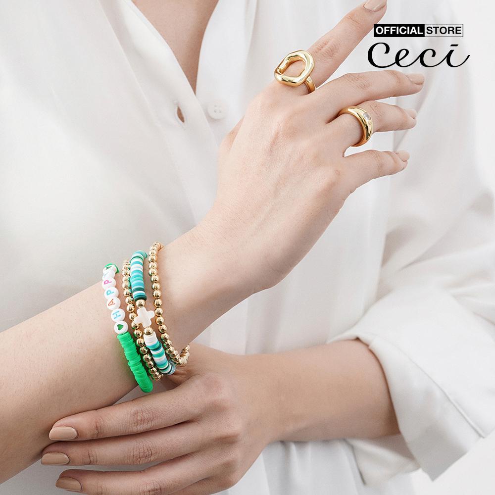 CECI - Bộ 4 vòng đeo tay nữ dạng chuỗi trẻ trung CC3-04000011-12