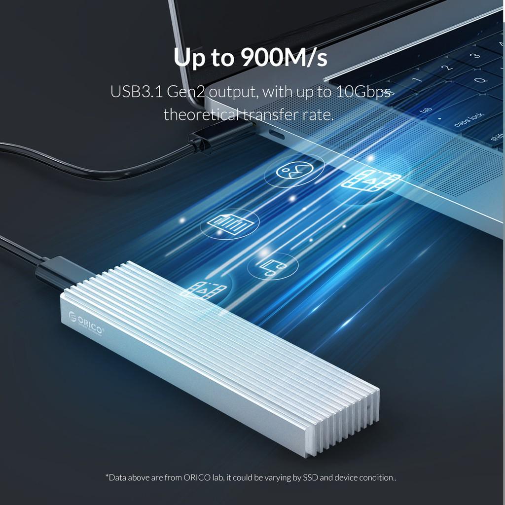 Hộp gắn SSD ORICO NVME M.2