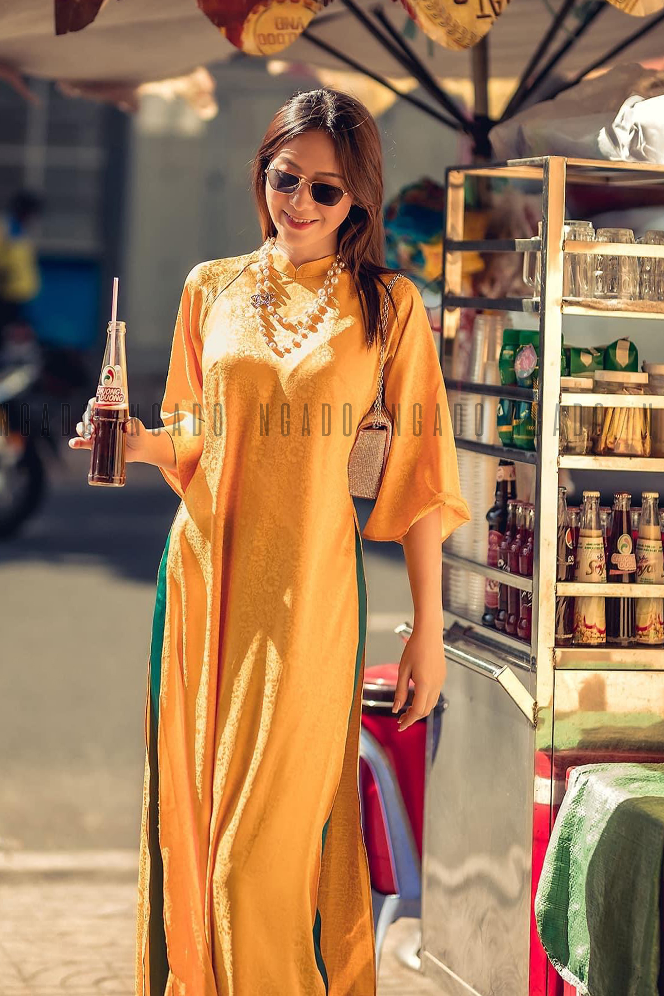 Áo dài Hoàng Hoa NGADO, áo dài nữ