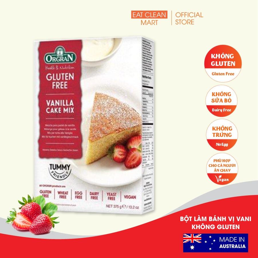 Bột Làm Bánh Hương Vani Không Gluten Orgran - GLUTEN FREE Vanilla Cake Mix - Hộp 375g