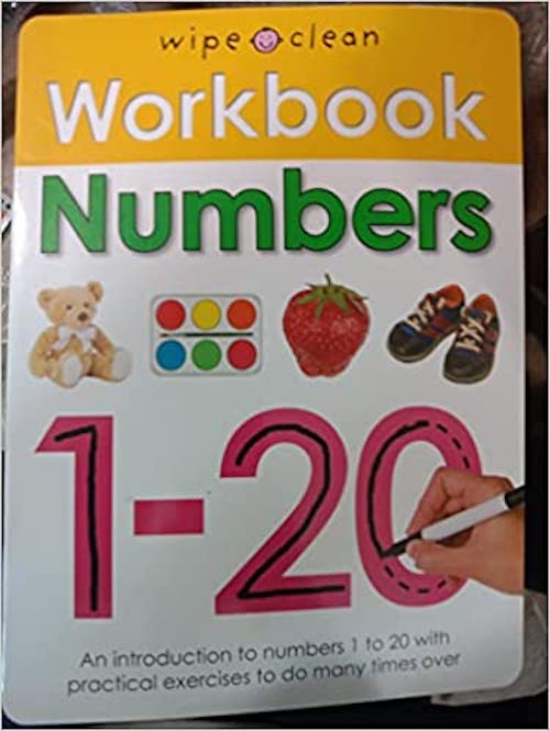 Sách tẩy xóa tiếng Anh - Wipe Clean Workbook Numbers 1-20