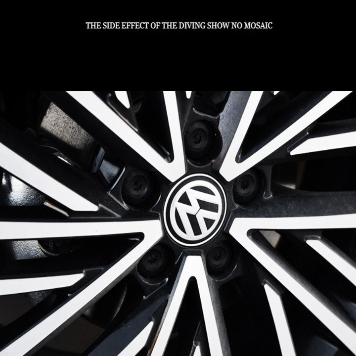 Logo chụp mâm, ốp lazang dùng cho xe ô tô Volkswagen