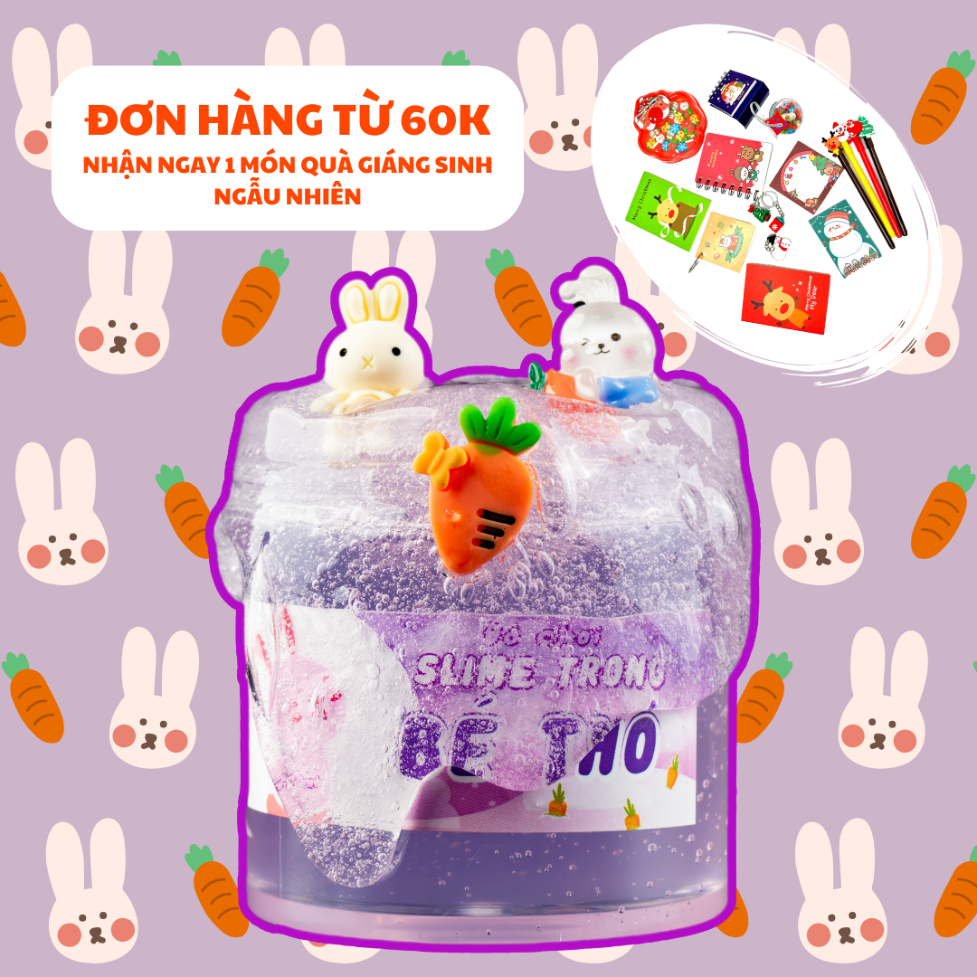 Bé Thỏ Slime - BST Thú Cưng. Đã Được Chứng Nhận Hợp Quy An Toàn Cho Trẻ Em