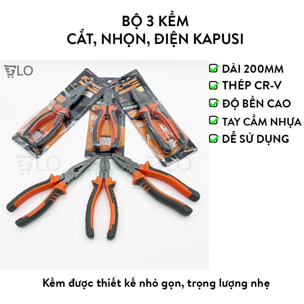 Kìm(Kềm) Cắt, Nhọn, Điện Kapusi Chất Lượng Cao