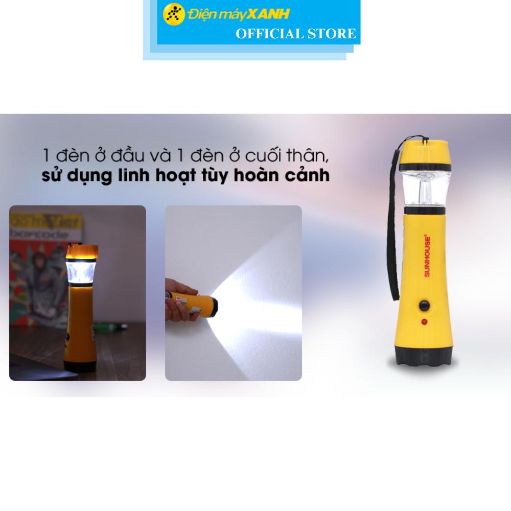 Đèn pin sạc đa năng Sunhouse SHE-9059LA-3L - Hàng Chính Hãng