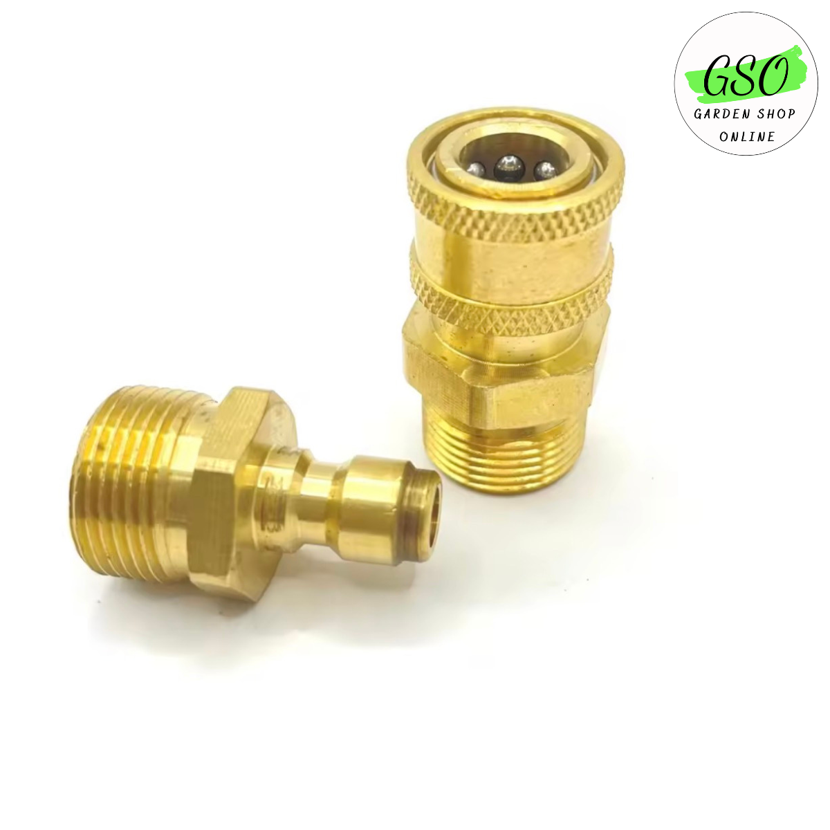 Bộ khớp nối nhanh đầu ra ren 22mm cho máy rửa xe áp lực cao, máy xịt rửa cao áp, máy rửa xe gia đình